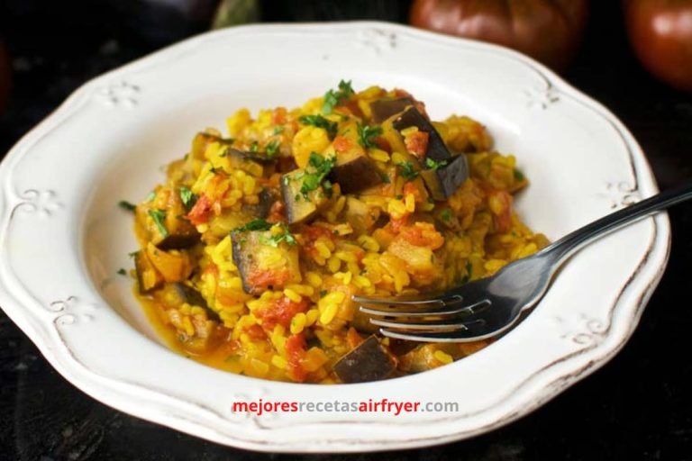 Arroz Japonés en la Freidora de Aire