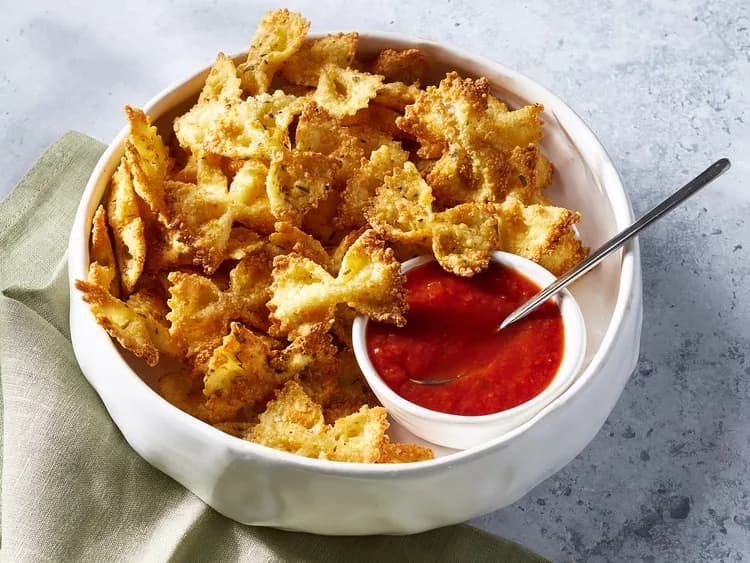 Chips de pasta farfalle6