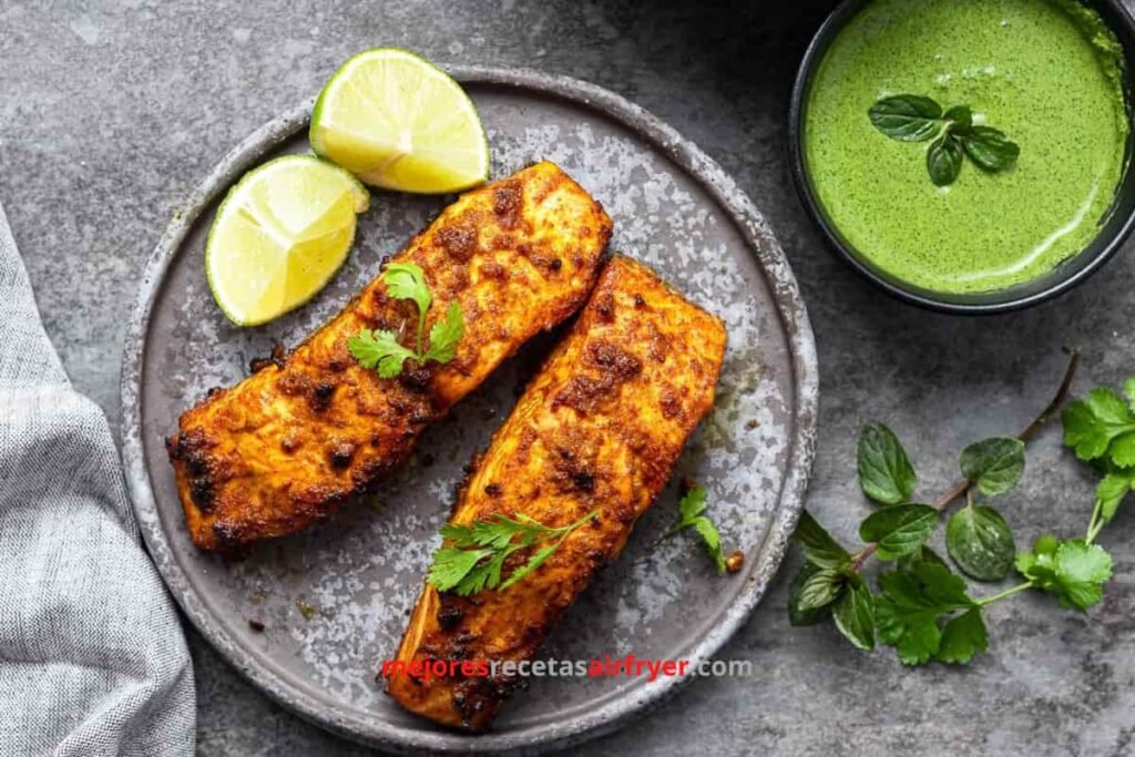 Cómo preparar Salmón Tandoori en la Freidora de Aire-1