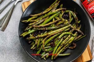 Judías verdes picantes en airfryer