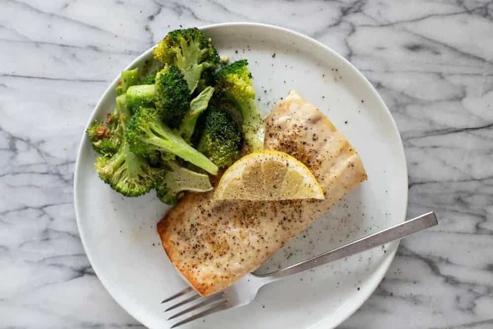 Mahi Mahi con mantequilla marrón en freidora de aire