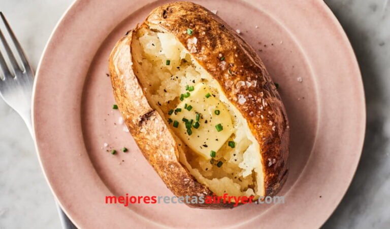 Papas Asadas con Mantequilla en la Freidora de Aire ¡Deliciosas!