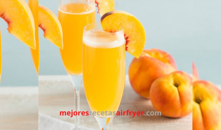 Receta Cóctel Bellini de Melocotón