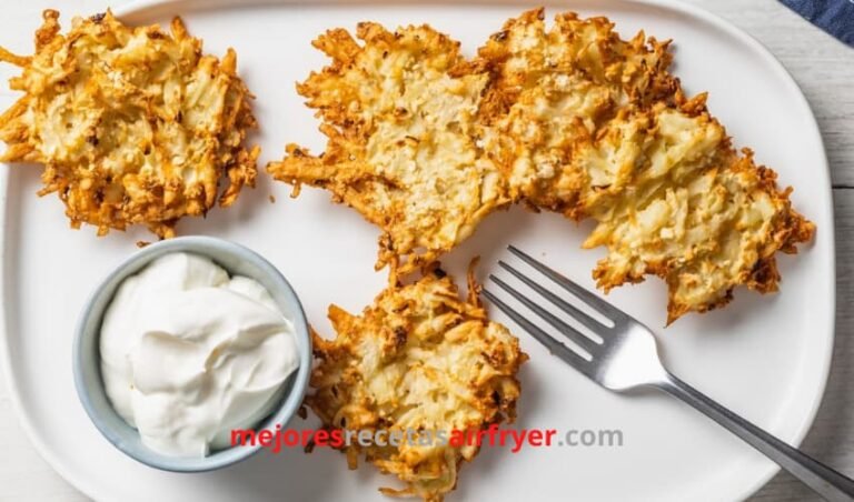 Receta Latkes de Papa en la Freidora de Aire