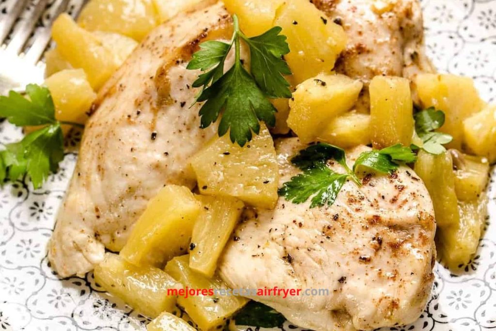 Receta Pollo a la Piña en la Freidora de Aire