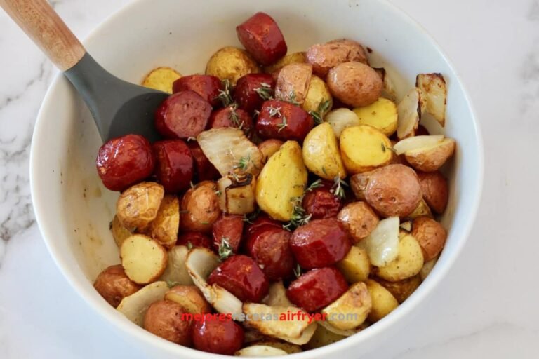 Receta de Papas Baby con Salchichas en la Freidora de Aire