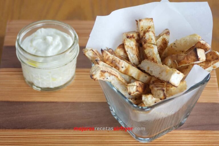 Receta de Papas Fritas de Raíz de Apio en la Air Fryer