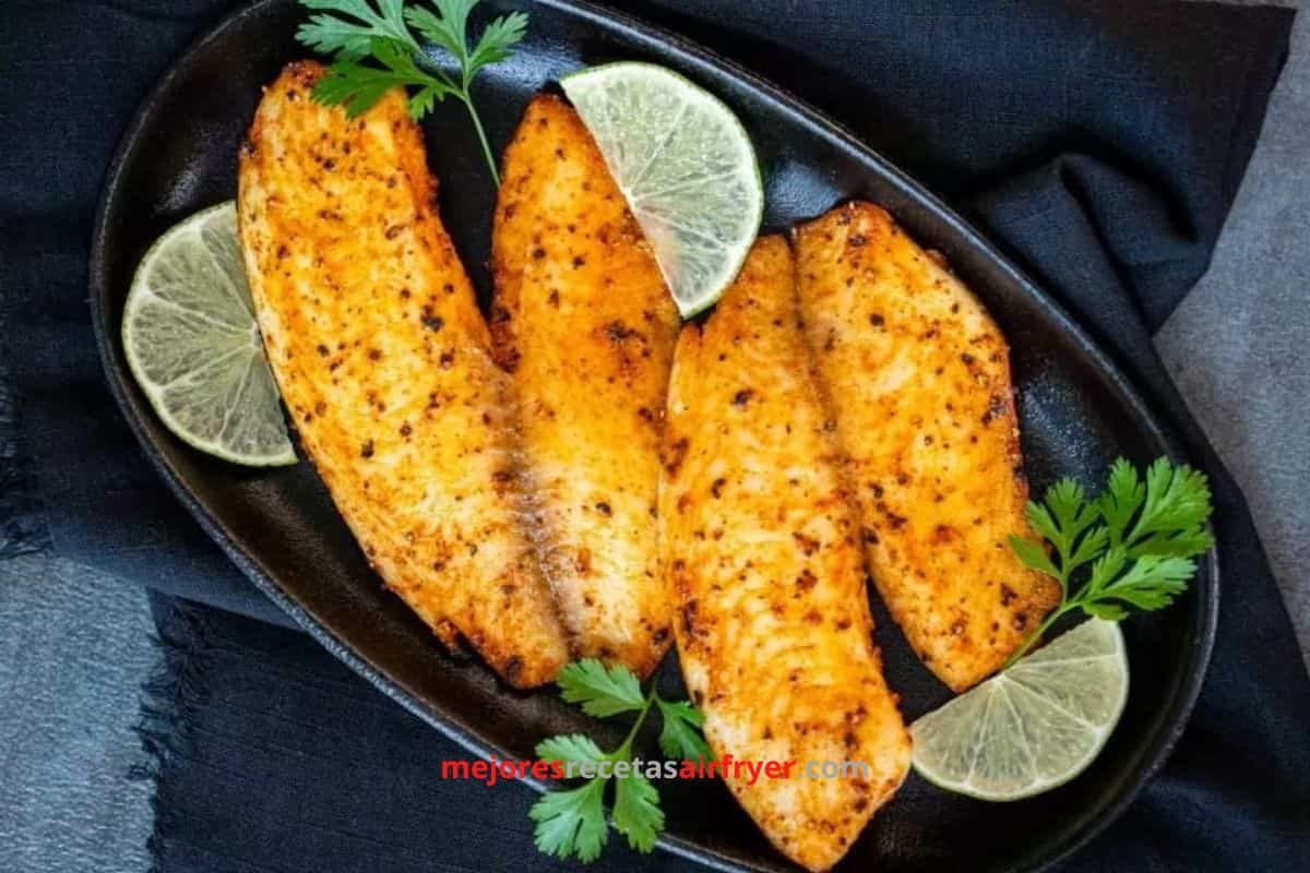 Tilapia con limón y pimienta en freidora de aire